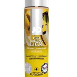 Лубрикант на водной основе с ароматом банана JO Flavored Banana Lick - 120 мл.