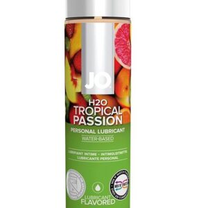 Лубрикант на водной основе с ароматом тропических фруктов JO Flavored Tropical Passion - 120 мл.