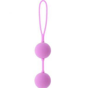 Розовые вагинальные шарики на силиконовой связке GOOD VIBES THE PERFECT BALLS PINK