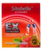 Стимулирующая насадка Sitabella Extender Клубника