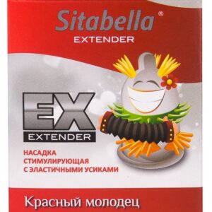 Стимулирующая насадка Sitabella Extender Красный молодец