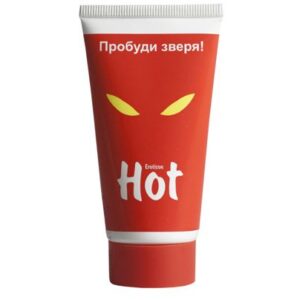 Возбуждающая гель-смазка HOT с женьшенем - 50 мл.