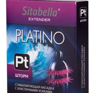 Стимулирующая насадка со спиралью из усиков Platino Шторм