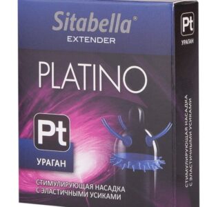 Стимулирующая насадка с усиками и шипиками Platino Ураган