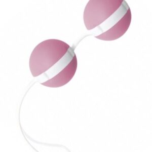 Нежно-розовые вагинальные шарики Joyballs Bicolored