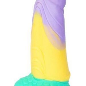Яркий фаллоимитатор Хамелеон - 25,5 см.