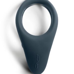 Чёрное эрекционное виброкольцо We-vibe Verge