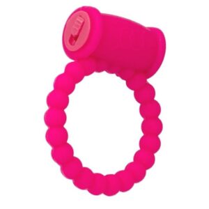 Розовое виброкольцо на пенис A-toys из силикона