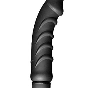 Ребристый анальный вибратор 5 Speed Silicone Vibe - 24 см.