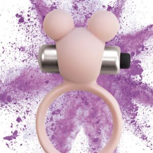 Розовое эрекционное виброколечко Emotions Minnie Light pink