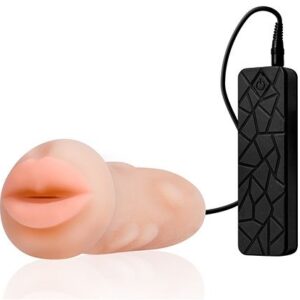 Мастурбатор-ротик с вибрацией REALSTUFF VIBRATING MASTURBATOR MOUTH
