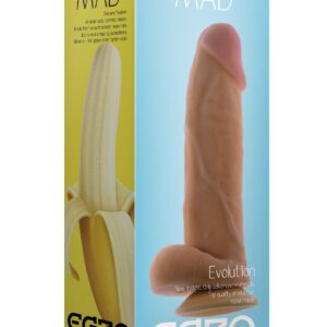 Ультра реалистичный фаллоимитатор Mad Banana - 20 см.