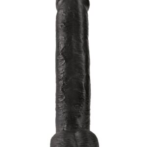 Чёрный фаллоимитатор-гигант 15 Cock with Balls - 40,6 см.