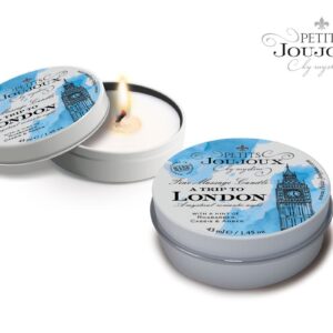 Массажная свеча Petits Joujoux Petits Joujoux London с ароматом ревеня, амбры и чёрной смородины - 33 гр.