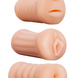 Набор из 3 мастурбаторов LIFELIKE STROKER SET