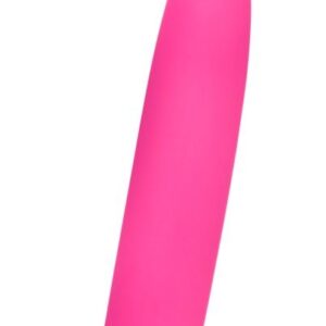Розовый вибратор для массажа G-точки Rose Scarlet G - 17,8 см.