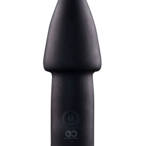 Черный анальный вибратор 5INCH RECHARGEABLE BUTTPLUG - 12,7 см.