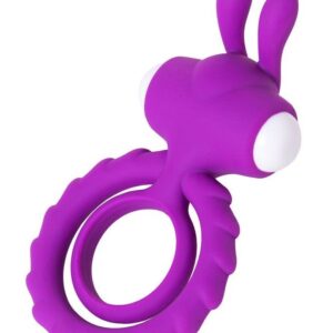 Фиолетовое эрекционное кольцо на пенис JOS GOOD BUNNY
