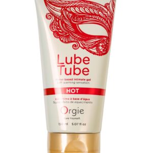 Интимный гель на водной основе Lube Tube Hot с разогревающим эффектом - 150 мл.