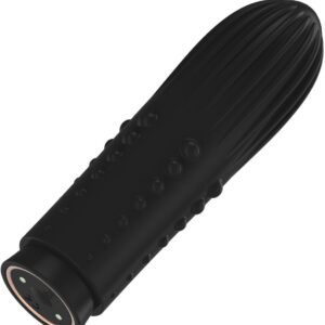 Черная вибропуля Turbo Rechargeable Bullet Lush - 9,8 см.