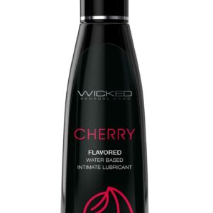 Лубрикант с ароматом сладкой вишни Wicked Aqua Cherry - 120 мл.