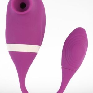 Фиолетовый вибратор с двойной стимуляцией Thrill You Arouser