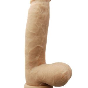 Телесный фаллоимитатор 8 Silicone Cock With Balls - 21 см.