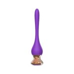 Фиолетовый вибромассажер Nipple Vibrator - 14,5 см.