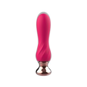 Розовый мини-вибратор Mini Vibrator с пультом ДУ - 12,5 см.