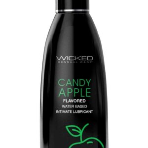 Лубрикант с ароматом сахарного яблока Wicked Aqua Candy Apple - 60 мл.