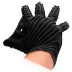 Черная стимулирующая перчатка-мастурбатор Masturbation Glove