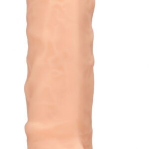 Телесный фаллоимитатор Silicone Dildo With Balls - 17,8 см.