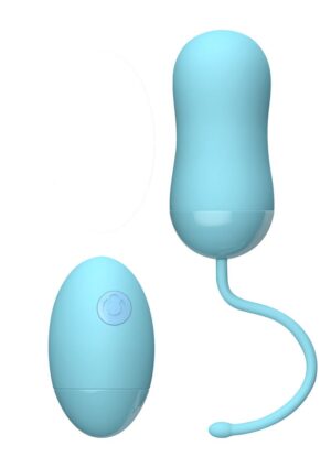 Голубое виброяйцо LULU WIRELESS REMOTE EGG с пультом ДУ