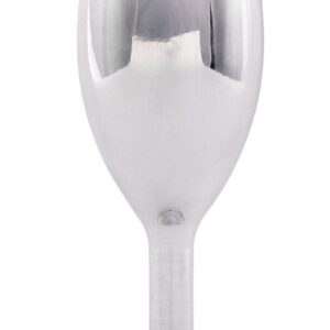 Серебристая анальная втулка Doxy Smooth Butt Plug - 10,5 см.