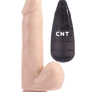 Телесный вибратор-реалистик 7.4 Stud Realistic Dildo - 19 см.