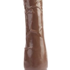 Коричневый вибратор-реалистик 8.1 Vibrating Dildo - 20 см.