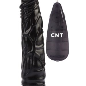 Черный вибратор-реалистик 8.4 Stud Realistic Dildo - 21,4 см.