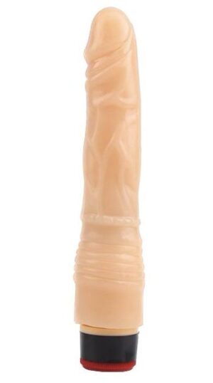 Телесный вибратор-реалистик 8.8 Vibrating Dildo - 21,5 см.