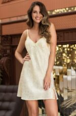Короткая сорочка Margo из жаккардового искусственного шелка