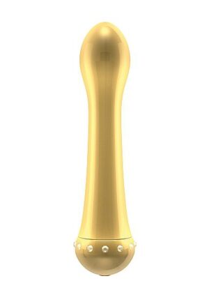 Вибратор с кристаллами The Diamond Gold - 16,5 см.