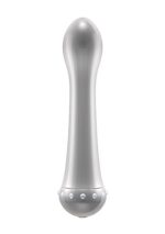 Вибратор с кристаллами The Diamond Silver - 16,5 см.