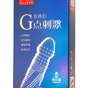 Ультратонкие презервативы Elasun G-spot stimulation с ребрами и точками - 10 шт.