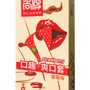 Презервативы Elasun Strawberry с аромато клубники - 10 шт.