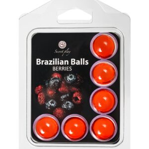 Набор из 6 шариков с массажным маслом Brazilian Balls с ароматом ягод