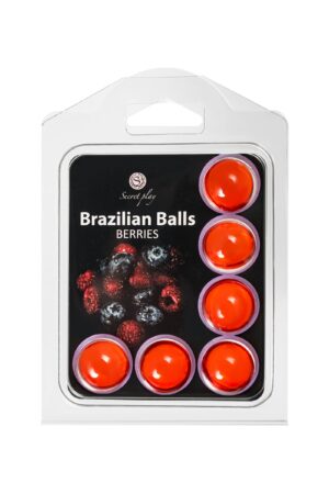 Набор из 6 шариков с массажным маслом Brazilian Balls с ароматом ягод