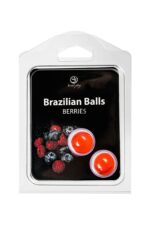 Набор из 2 шариков с массажным маслом Brazilian Balls с ароматом ягод