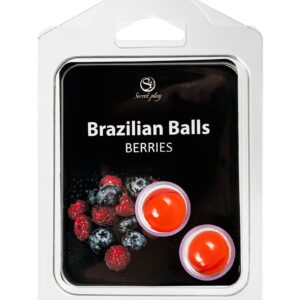 Набор из 2 шариков с массажным маслом Brazilian Balls с ароматом ягод