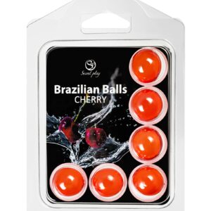 Набор из 6 шариков с массажным маслом Brazilian Balls с ароматом вишни