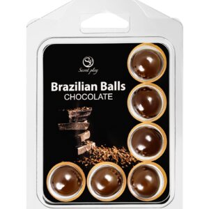 Набор из 6 шариков с массажным маслом Brazilian Balls с ароматом шоколада